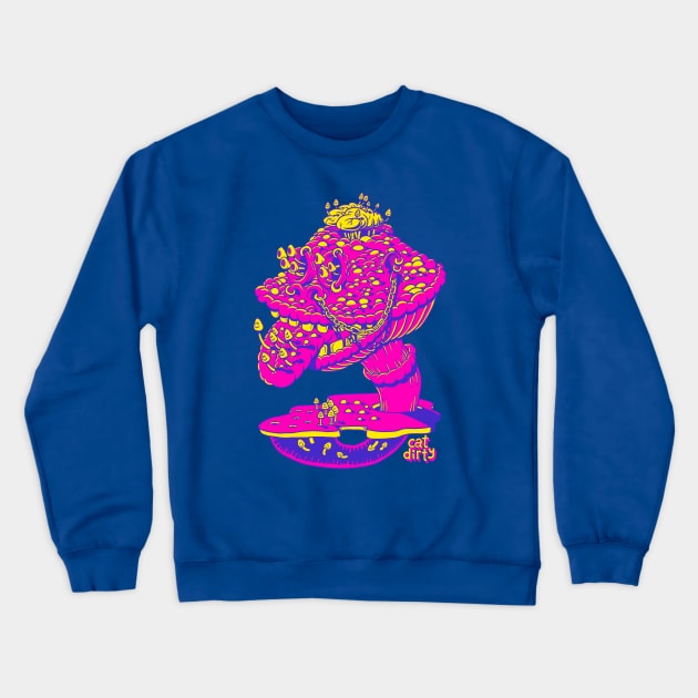 Feed Your Head Crewneck Sweatshirt by CatDirty